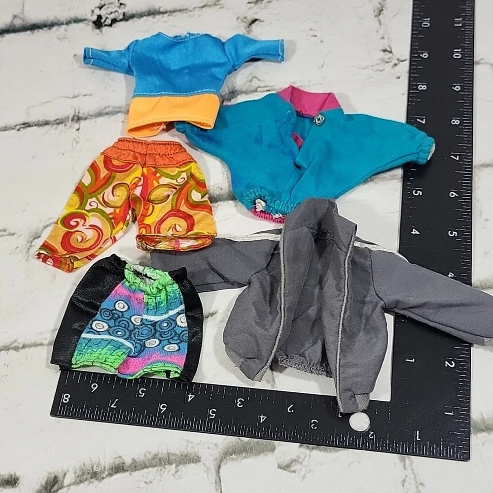 Vintage 90s Ken Boy Doll Clothes Lot Beach Surfer Shorts Jackets Flaw‎ - Spots